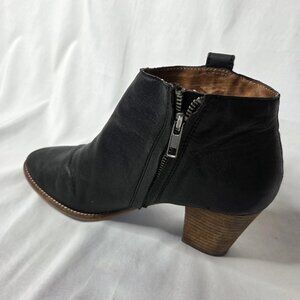 Madewell Womens Size 8.5 Ankle Booties Leather Black Billie E0191